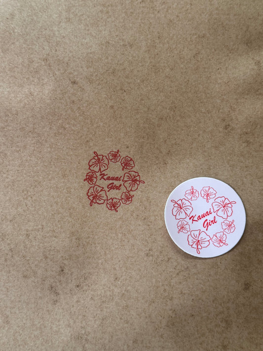 Kauai Girl Stickers